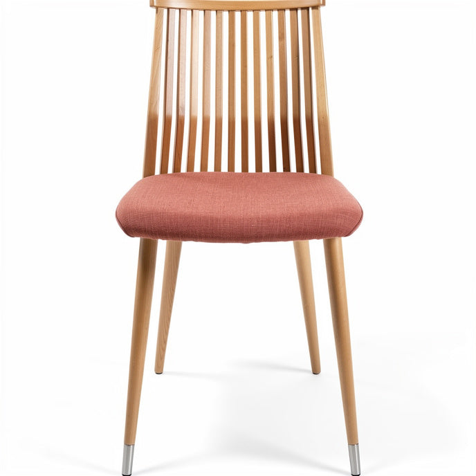 Technische titel in het Nederlands: **Moderne houten stoel met gestoffeerde zitting**