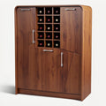 **Technische titel in het Nederlands: Moderne houten wijnkast met ruimte voor 16 flessen**